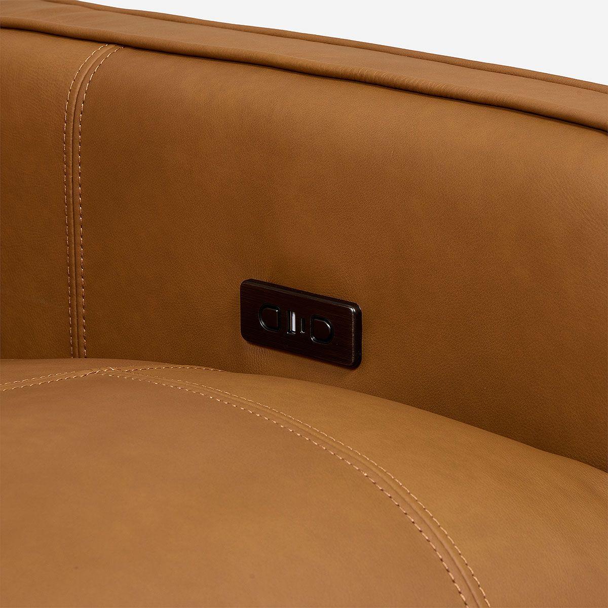 Sofá Reclinable Montalvo 2 Cuerpos Cuero/PVC Eléctrico-4