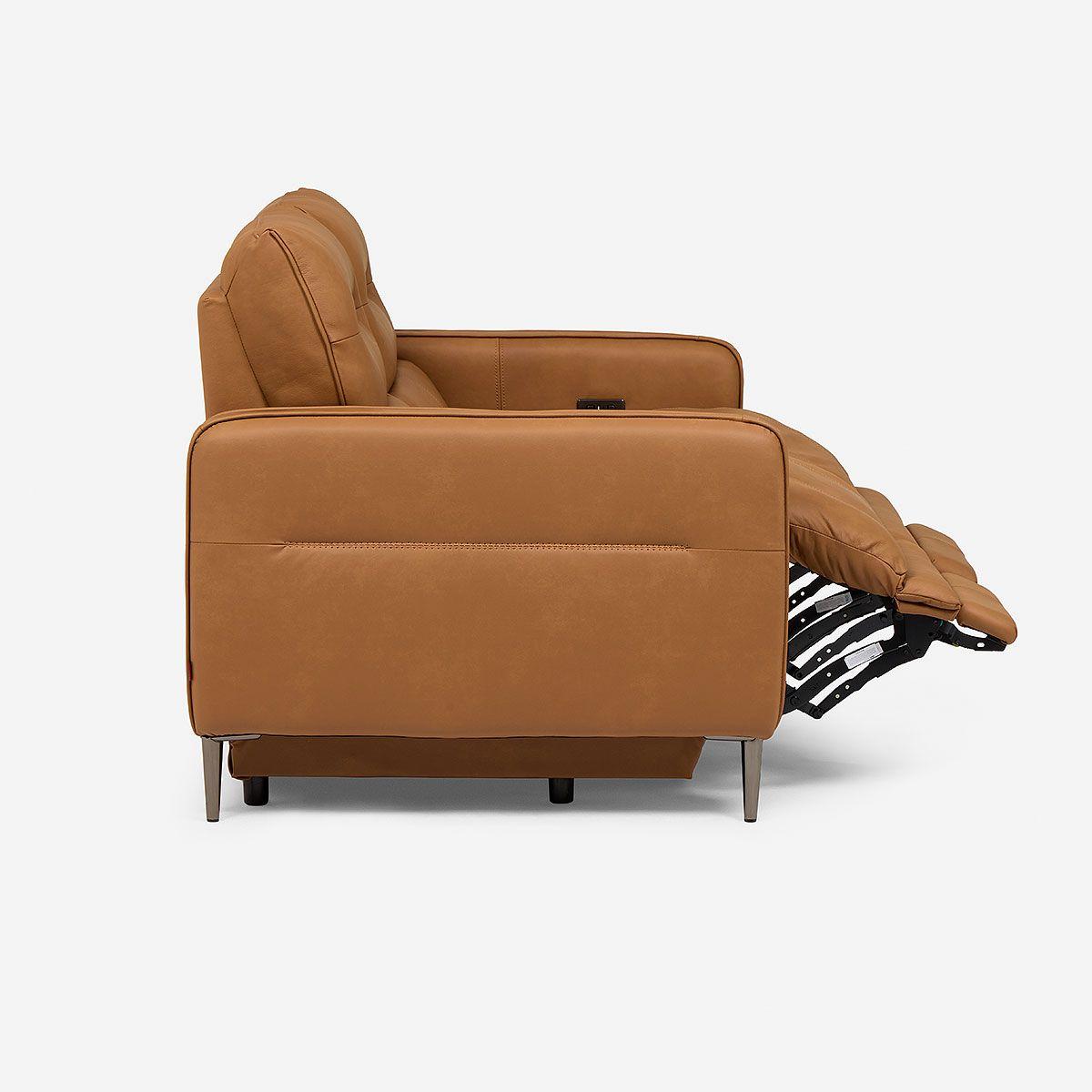 Sofá Reclinable Montalvo 2 Cuerpos Cuero/PVC Eléctrico-6