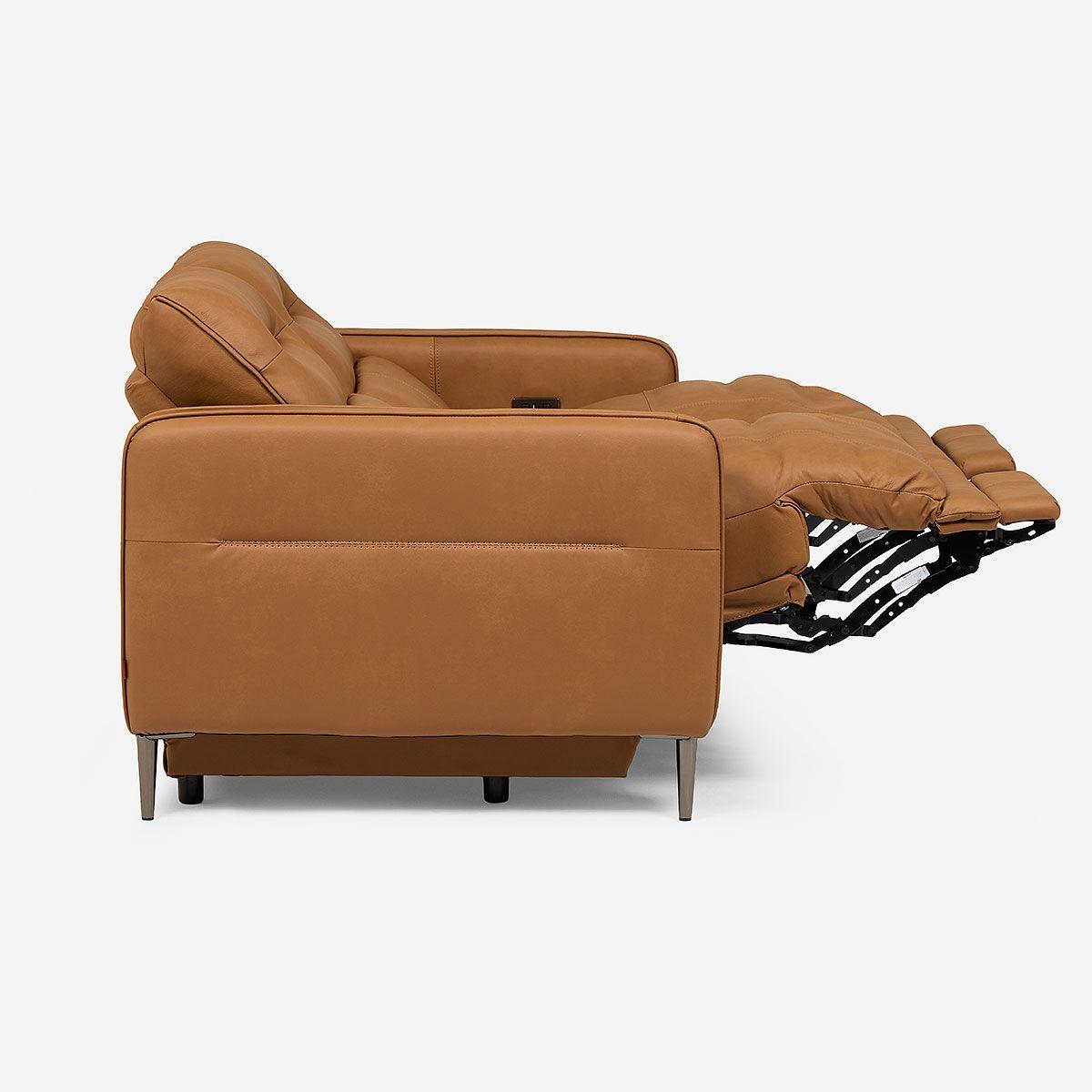 Sofá Reclinable Montalvo 2 Cuerpos Cuero/PVC Eléctrico-7
