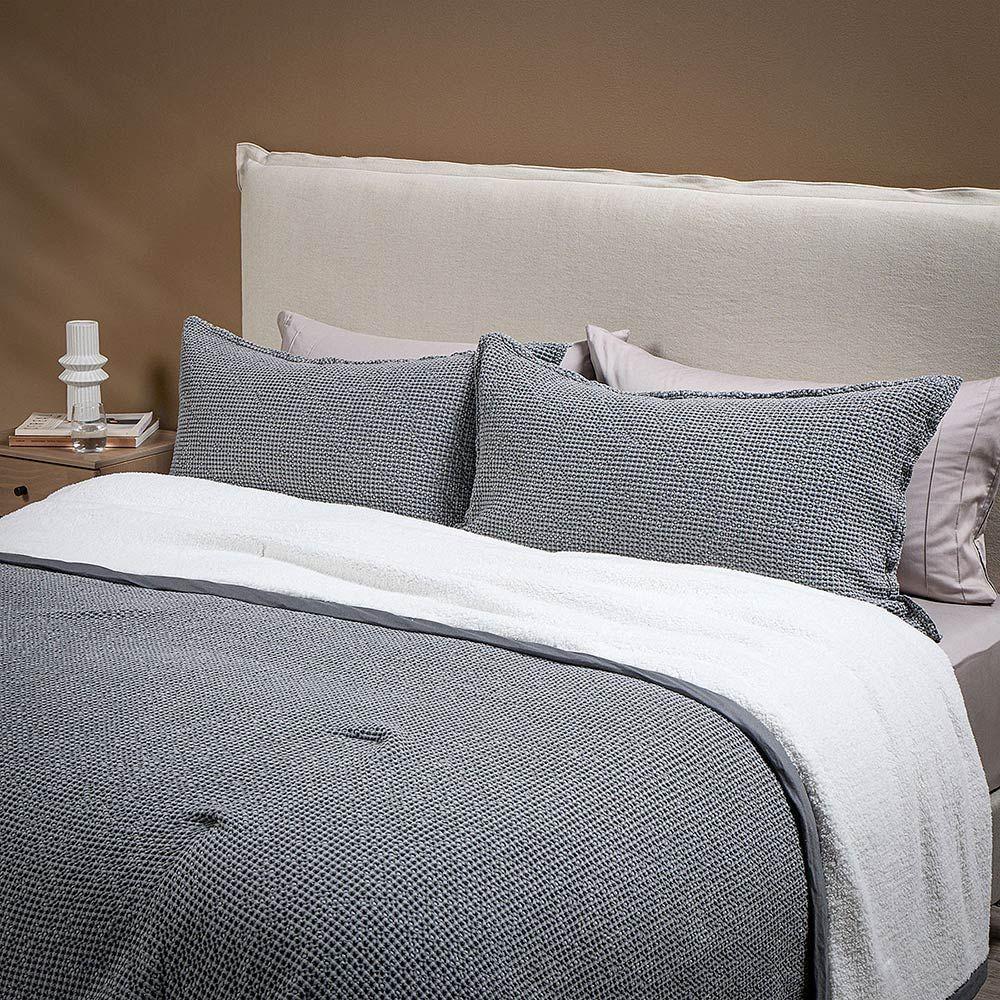 Cobertor Favo Cozy Grafito Super King-2