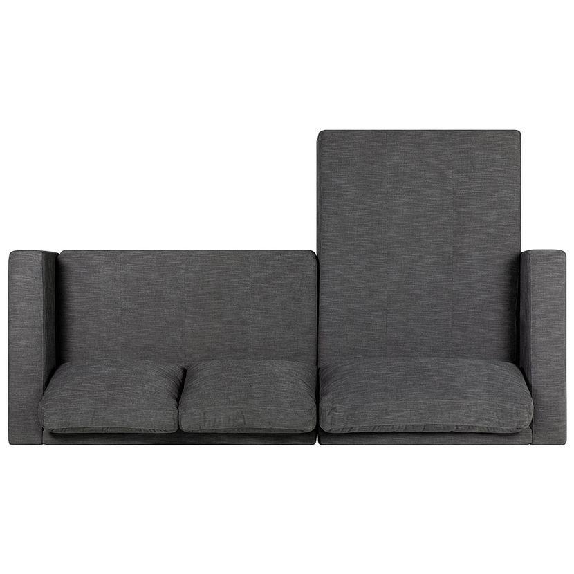 Sofá Seccional Rosen Copeland Izquierdo Tela Grafito-3