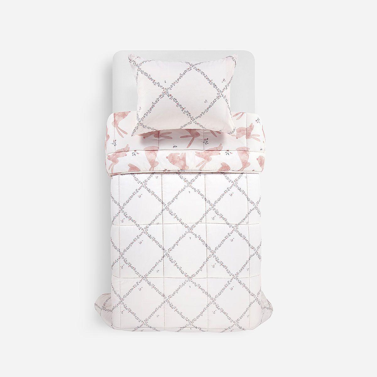 Plumón Microfibra Reversible Kids Bunnies 1,5 Plazas-2