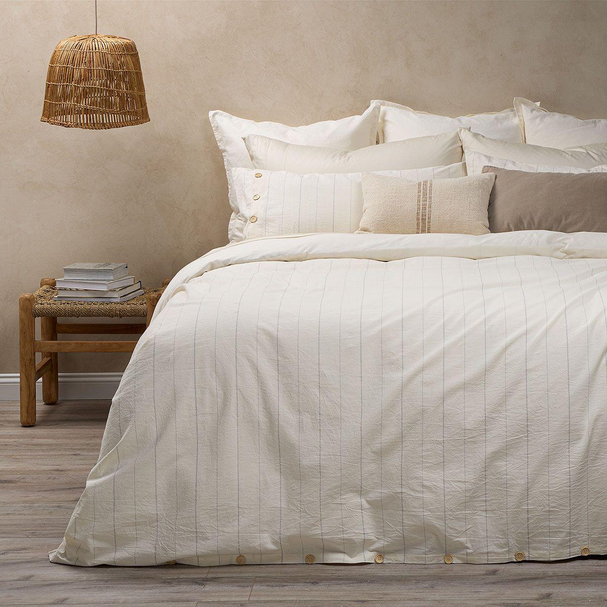 Funda Plumón Algodón Pure Biaggio Beige 2 Plazas-1