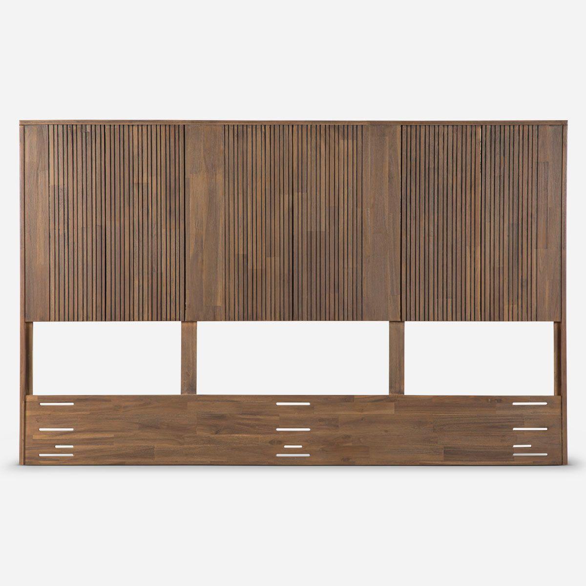 Set Respaldo King + Veladores Rosen Baruther Chocolate-2