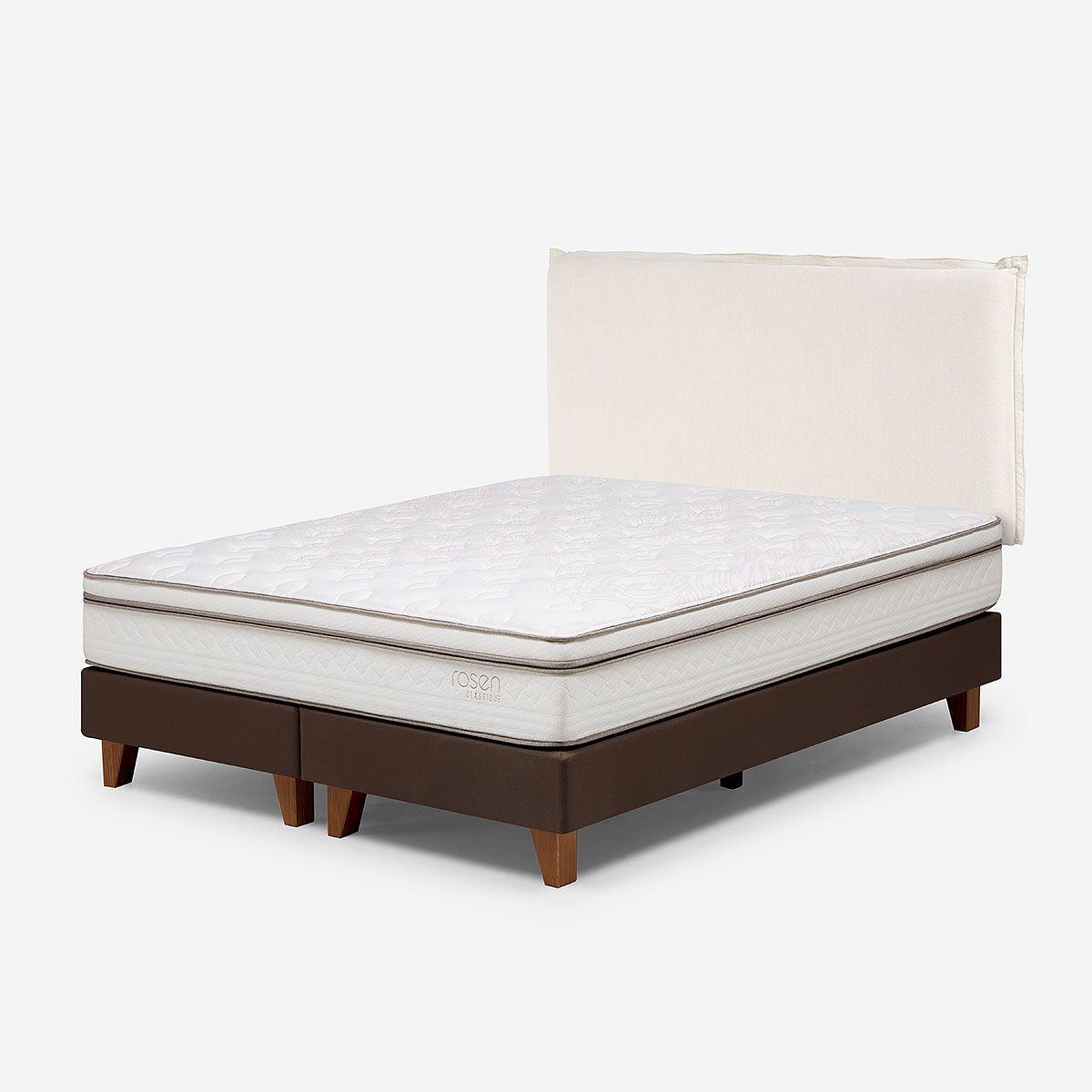 Cama Classique+ 2 Plazas + Respaldo Maura-5