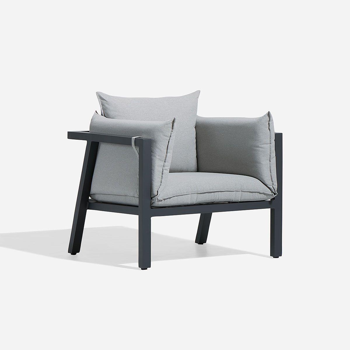 Set de Living de Terraza Turqueta Gris-4