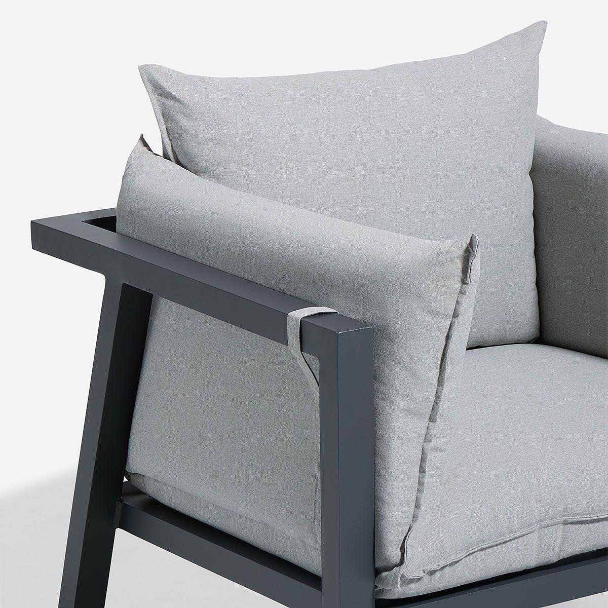 Set de Living de Terraza Turqueta Gris-5