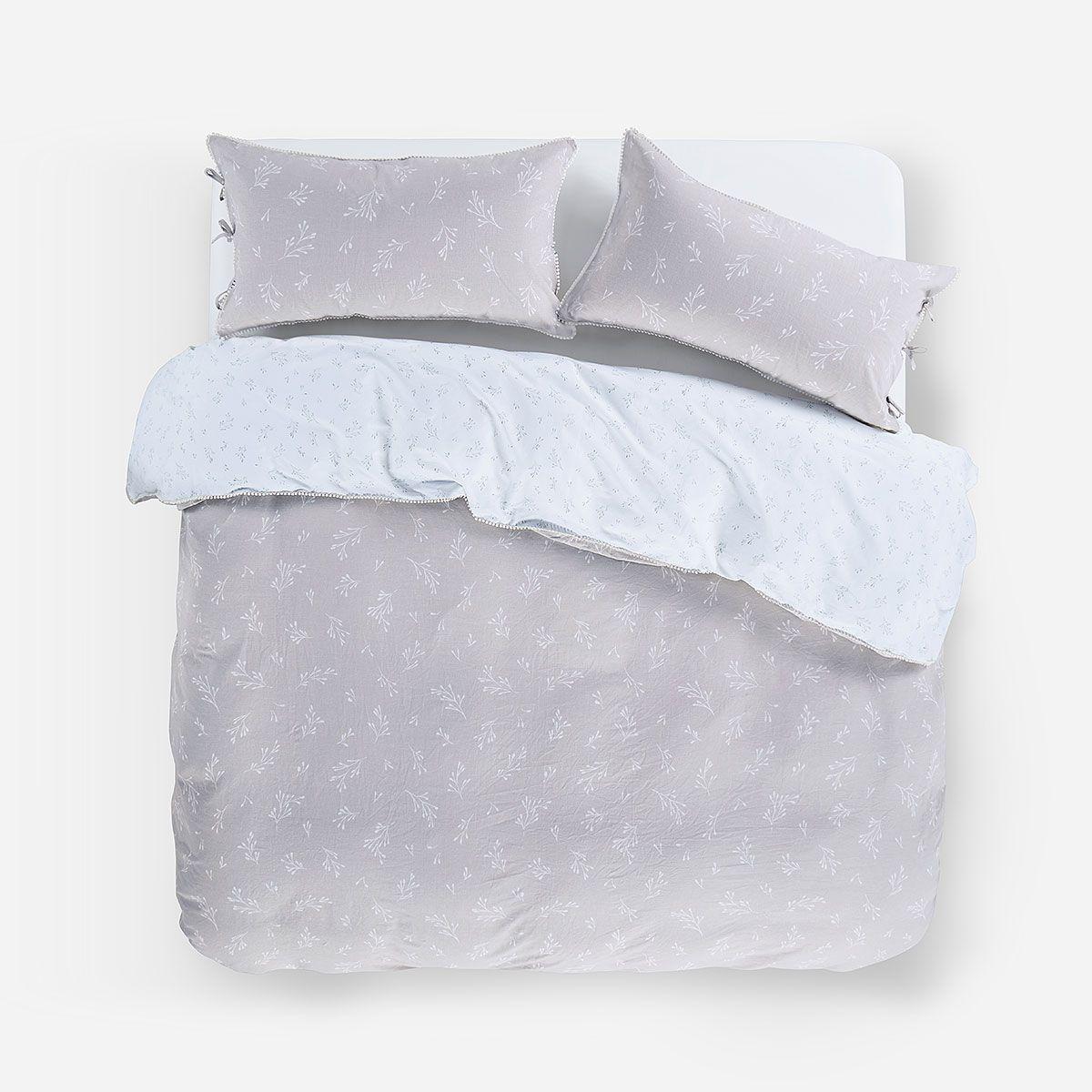 Funda Plumón Lino-Algodón Reversible Lonnig King-0