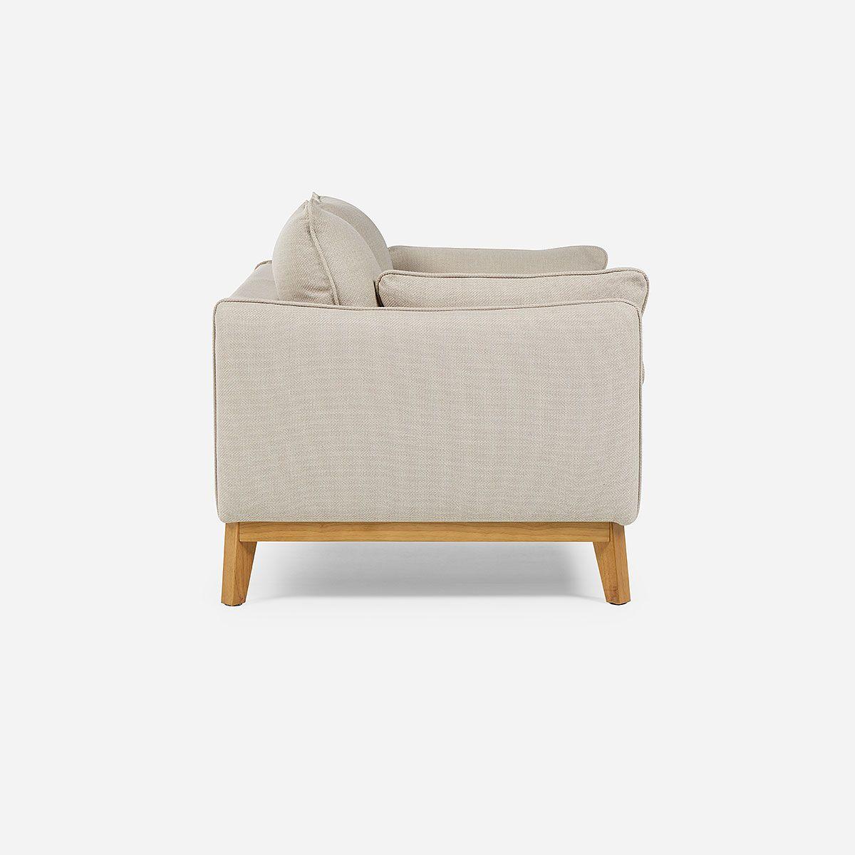 Sofá Holstebro 3 Cuerpos Tela Beige-2