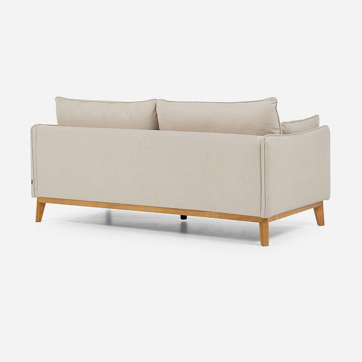 Sofá Holstebro 3 Cuerpos Tela Beige-3