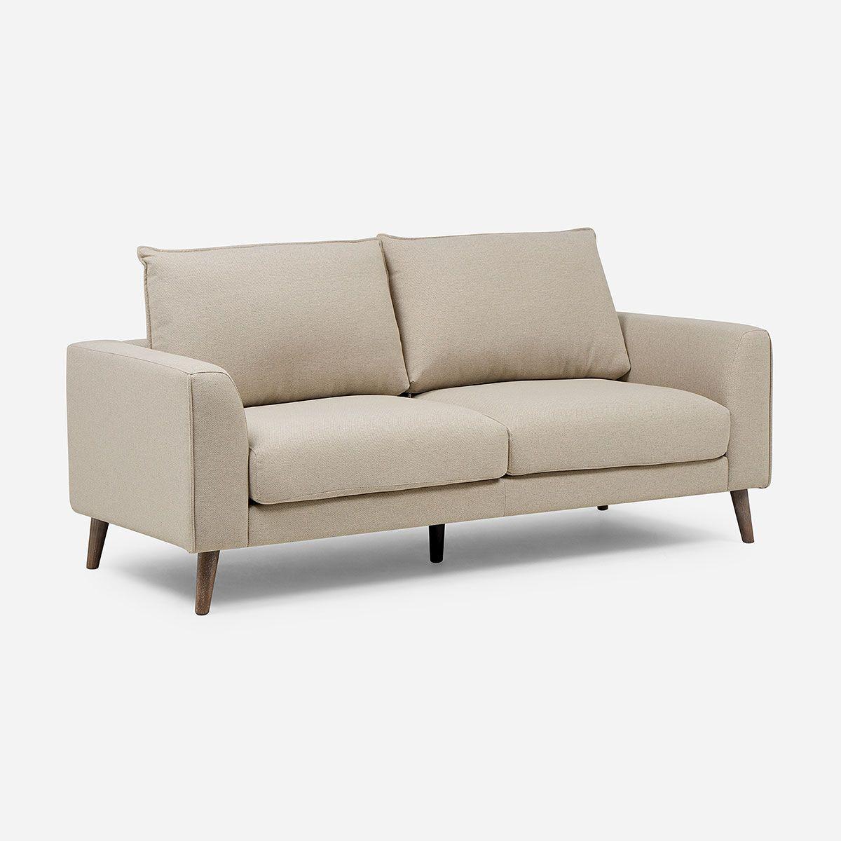 Sofá Biran 3 Cuerpos Tela Beige-0