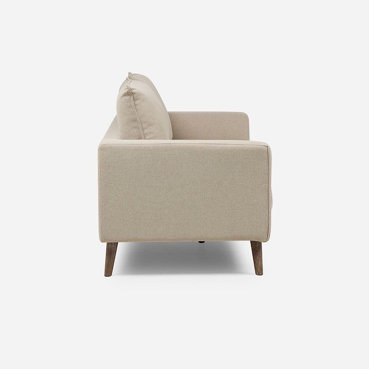 Sofá Biran 3 Cuerpos Tela Beige-3