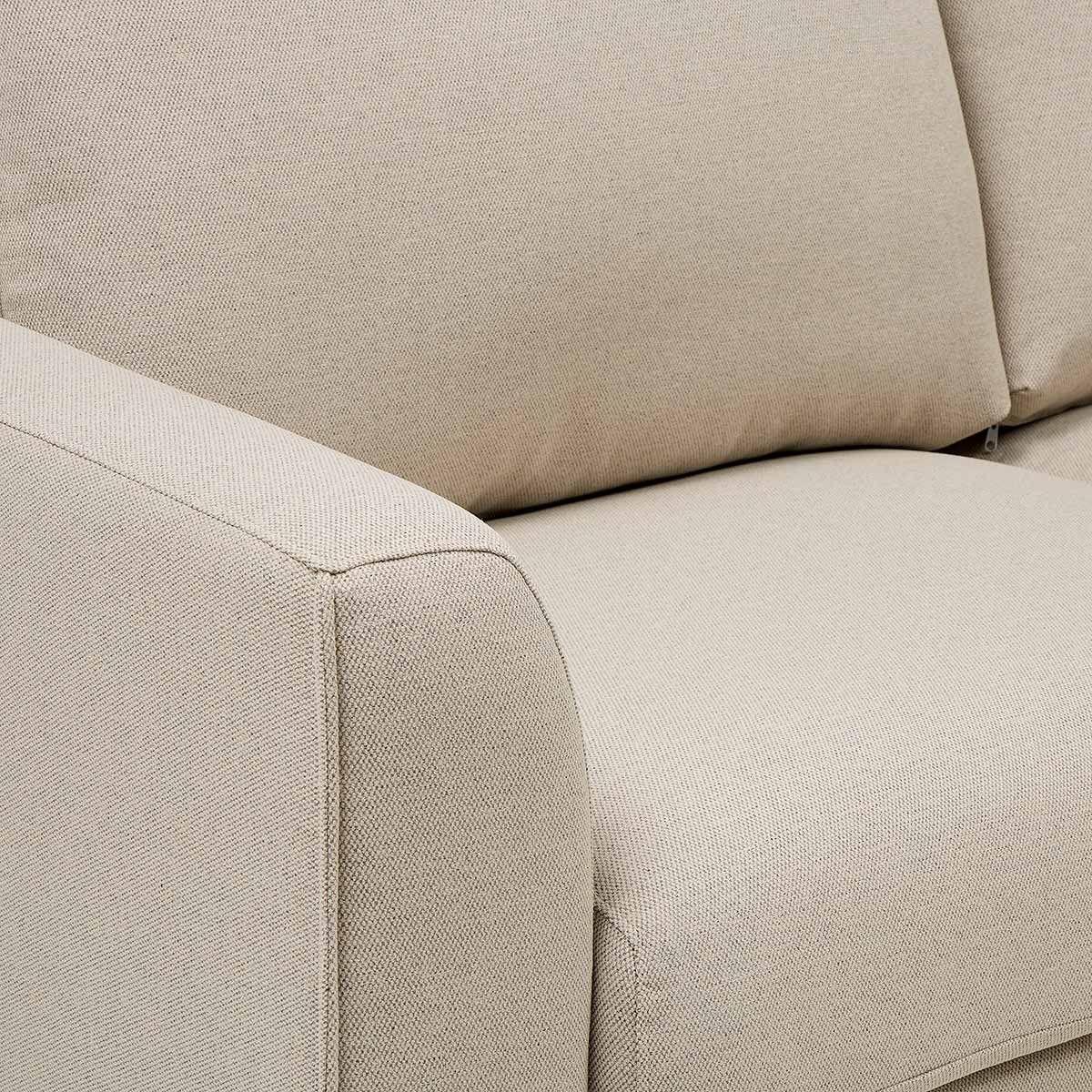 Sofá Biran 3 Cuerpos Tela Beige-5