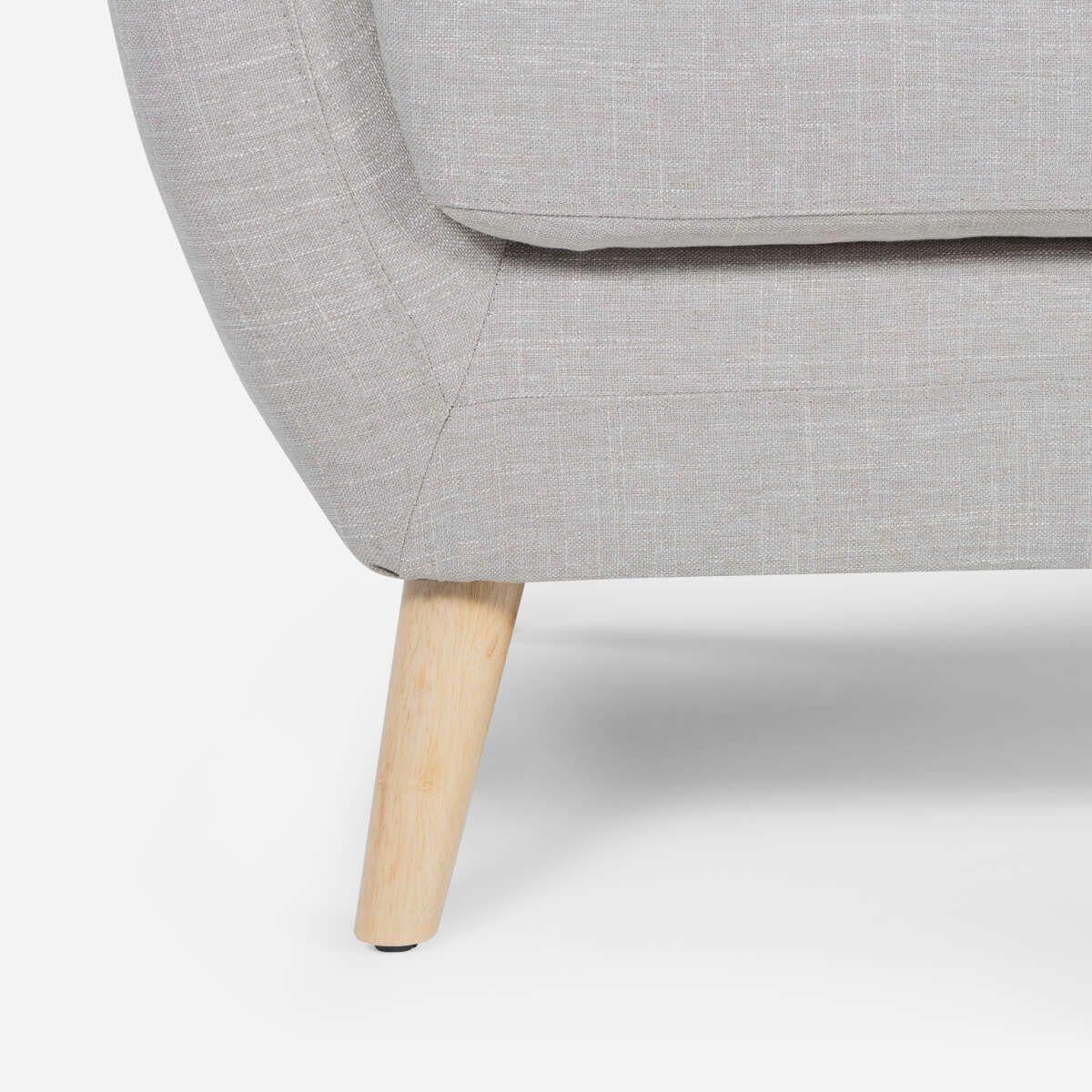 Sofá Rosen Rafaella Tela Beige Claro 3 Cuerpos-5
