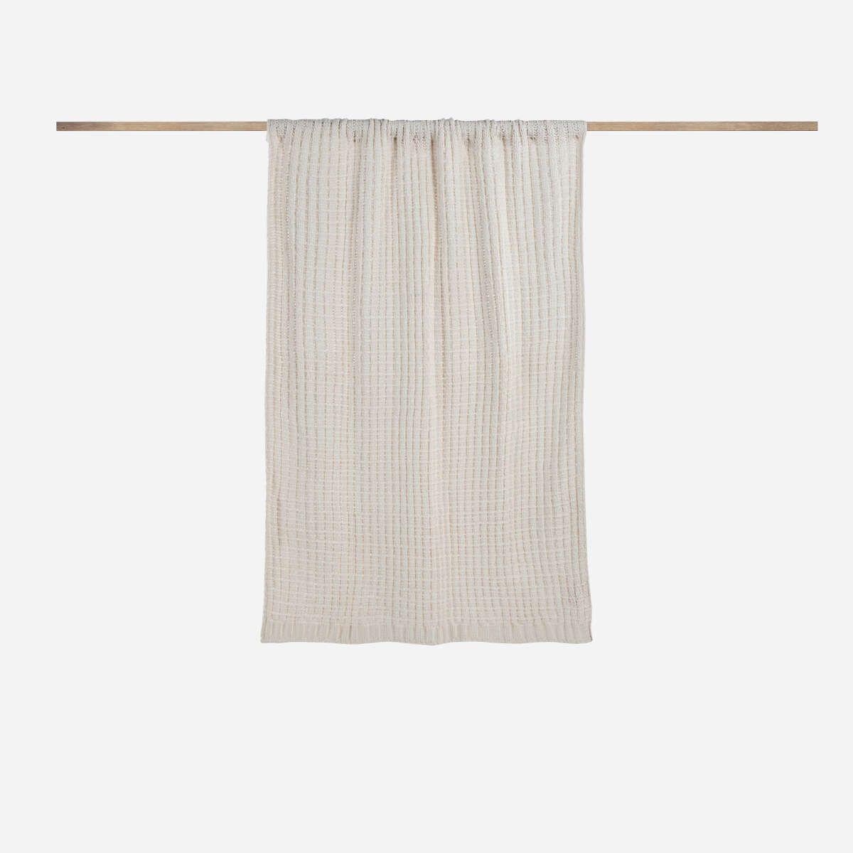 Manta Algodón Rosen Tejida 100 x 140 cm Kids Beige-2
