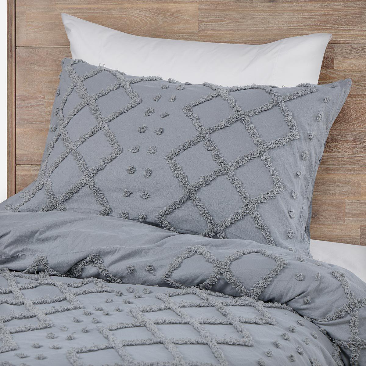 Funda Plumón Textura Soller Reversible Gris 1,5 Plazas-2