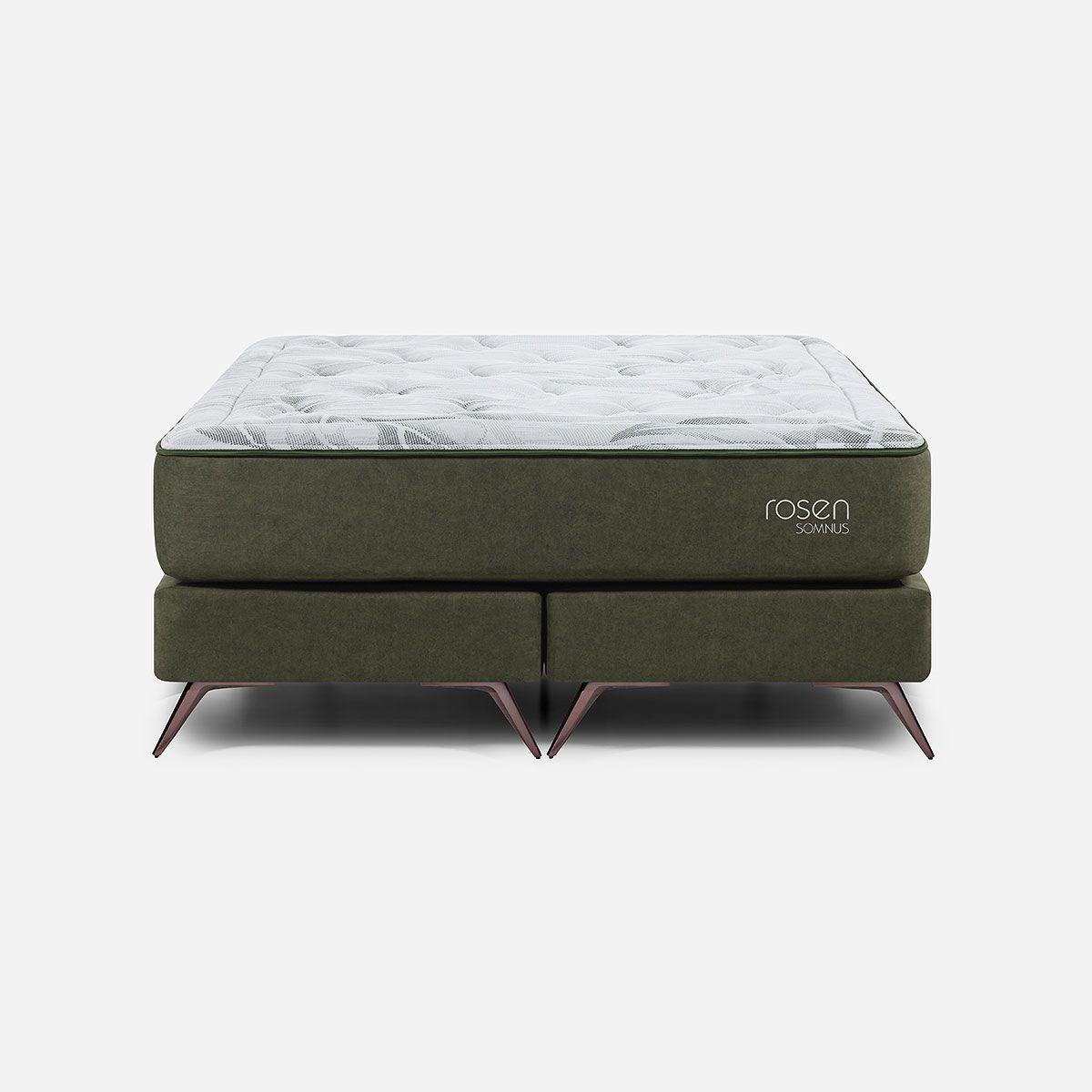 Box Spring Rosen Somnus 2 Plazas 150 x 200 cm Olive II-1