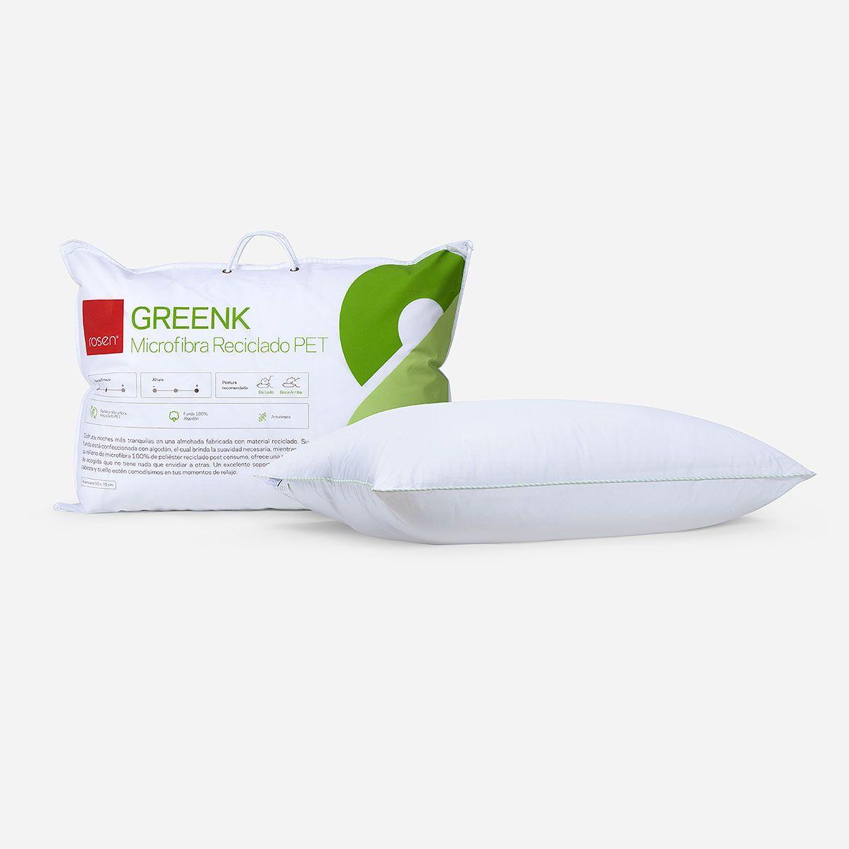 Almohada Rosen Microfibra Pet Greenk Americana 50x70 cm-2