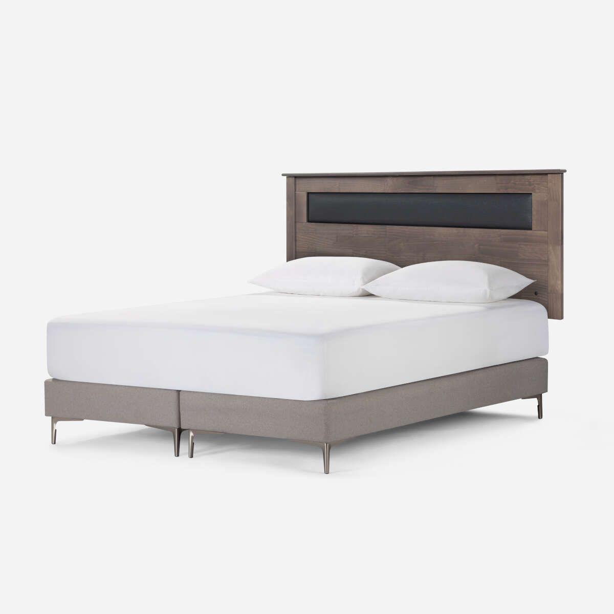 Respaldo Rosen Ferrara Madera-Cuerina Gris King-2