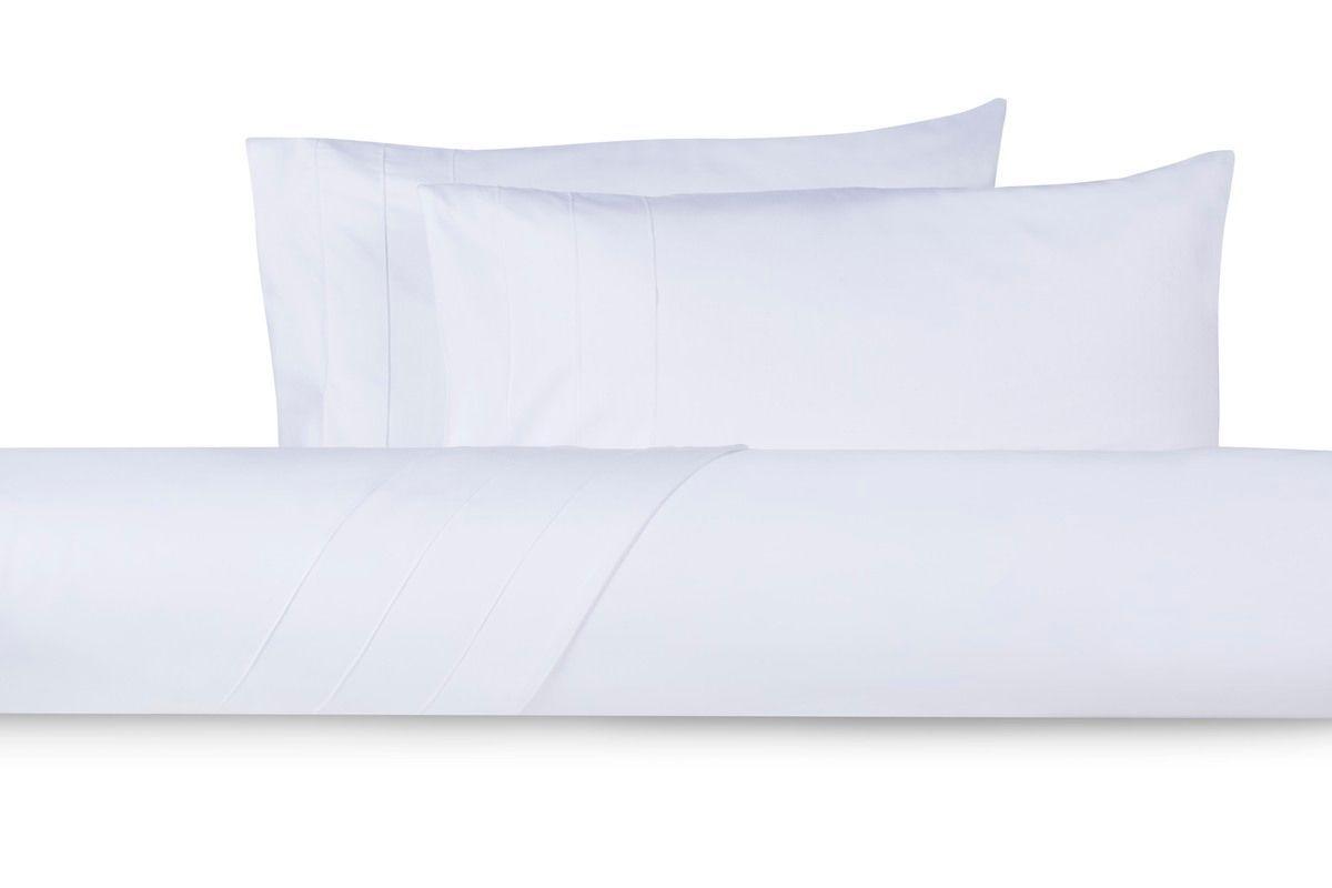Sábana Rosen 300 Hilos Algodón Lisa Blanca Full-3