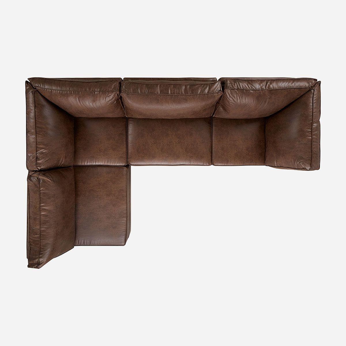 Sofá Modular Rosen Charly Tela 4 Piezas Camel-2