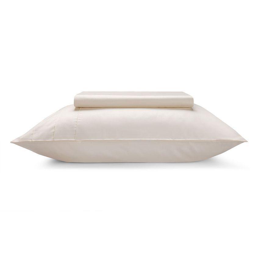 Sábana Rosen 300 Hilos Algodón Lisa Ivory 1,5 Plazas-2
