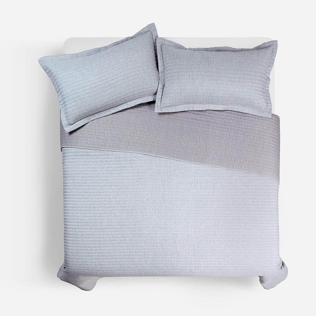 Cobertor Supersoft Gris Melange 2 Plazas-1