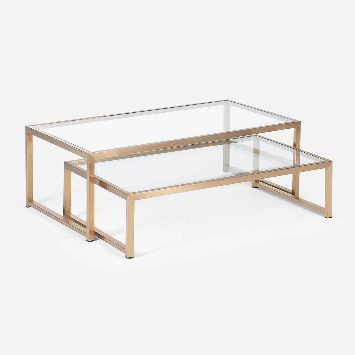 Mesa de Centro Tresa 120 x 60 cm Dorado-2