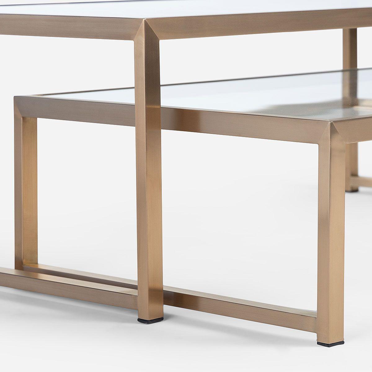 Mesa de Centro Tresa 120 x 60 cm Dorado-5
