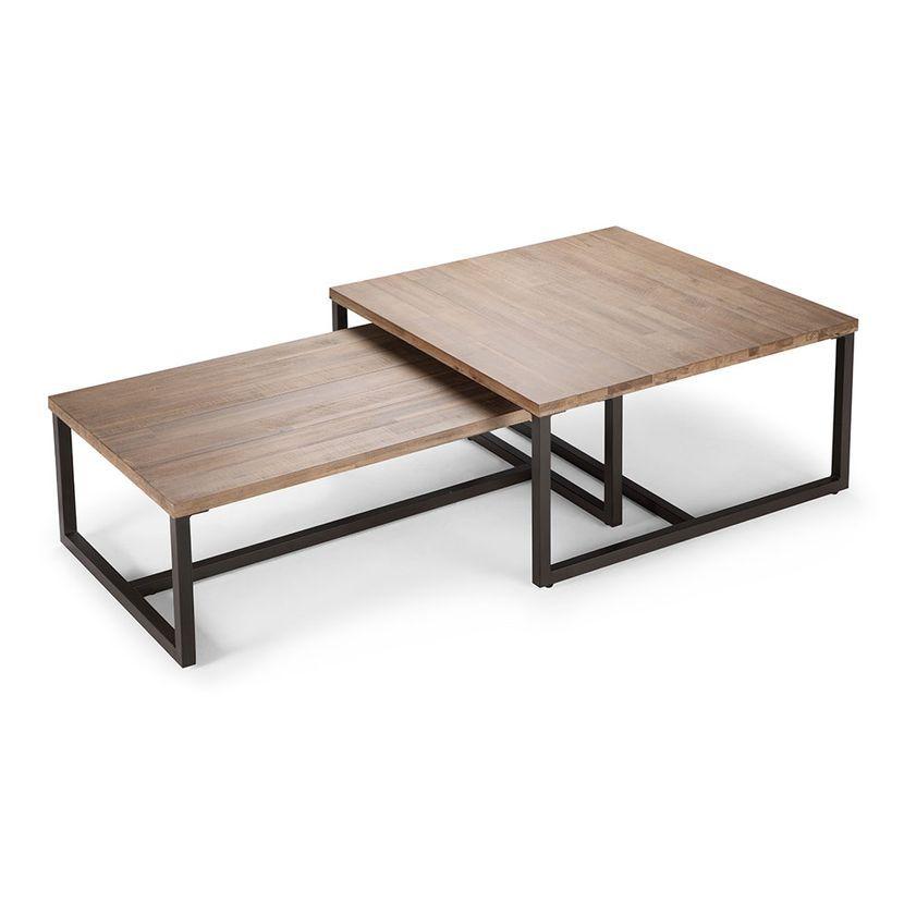 Set Mesas de Centro Rosen Clay Madera-Metal-2
