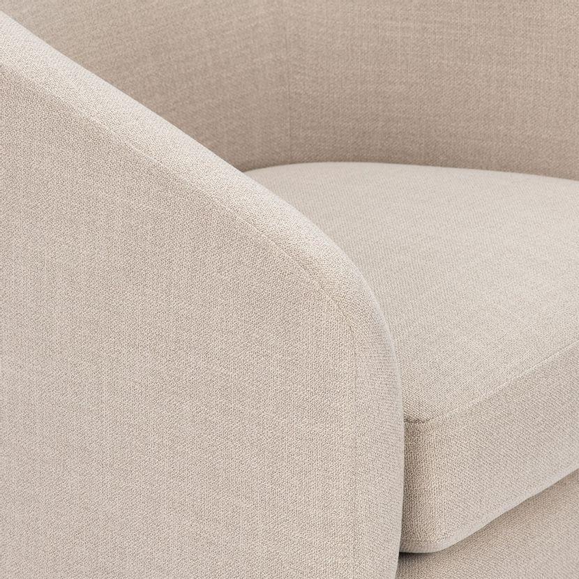 Poltrona Rosen Giratoria Bourton Tela Beige-4