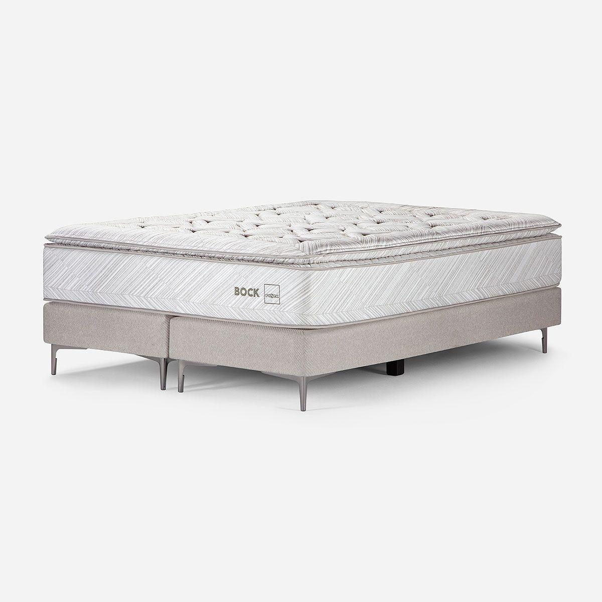 Cama Europea Bock 2 Plazas+Almohada Microfibra Copper Health-3