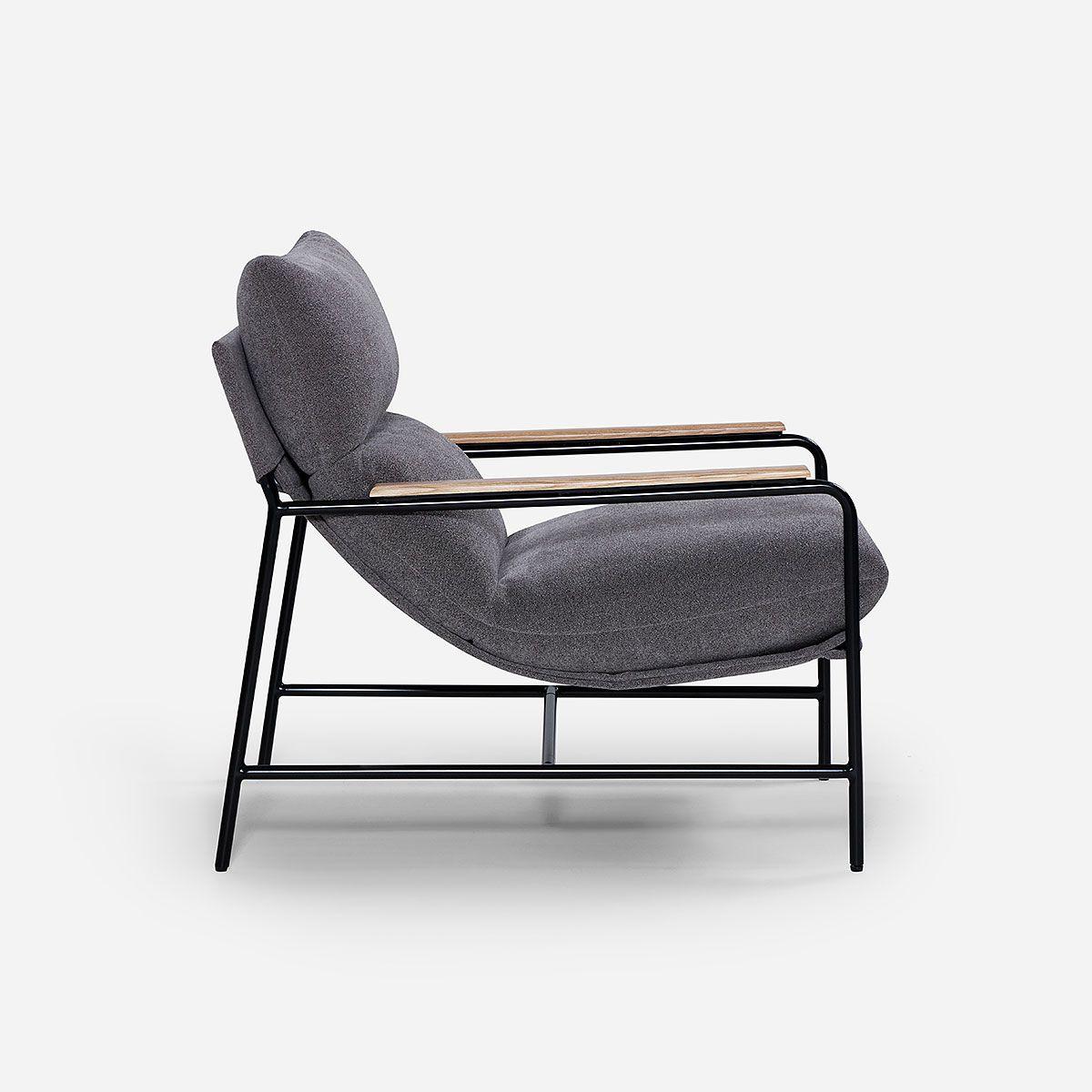 Poltrona Rosen Ellon Tela Taupe-2
