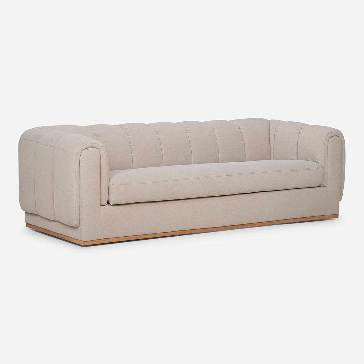 Sofá Rosen Yorks 3,5 Cuerpos Tela Taupe-0