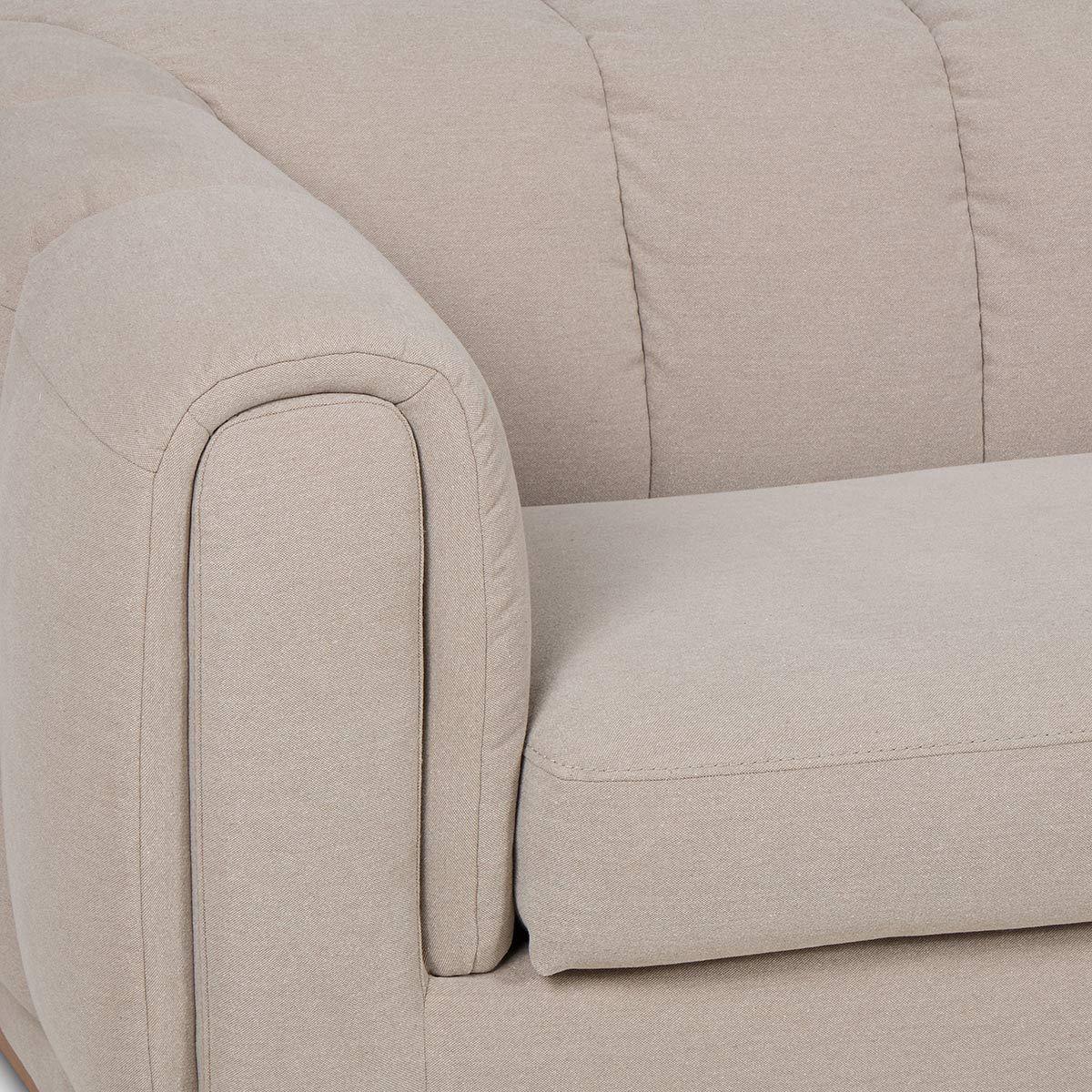 Sofá Rosen Yorks 3,5 Cuerpos Tela Taupe-4