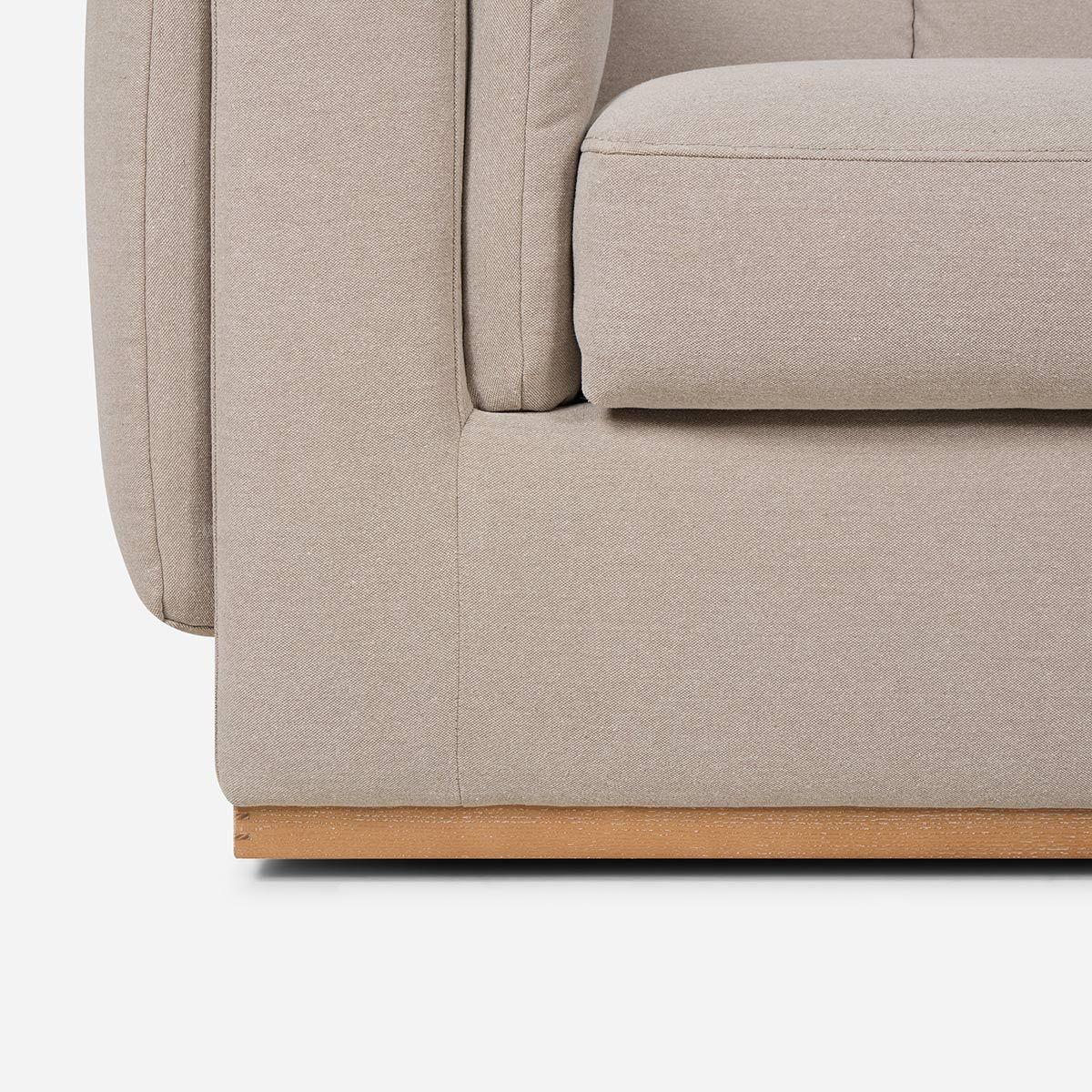 Sofá Rosen Yorks 3,5 Cuerpos Tela Taupe-5