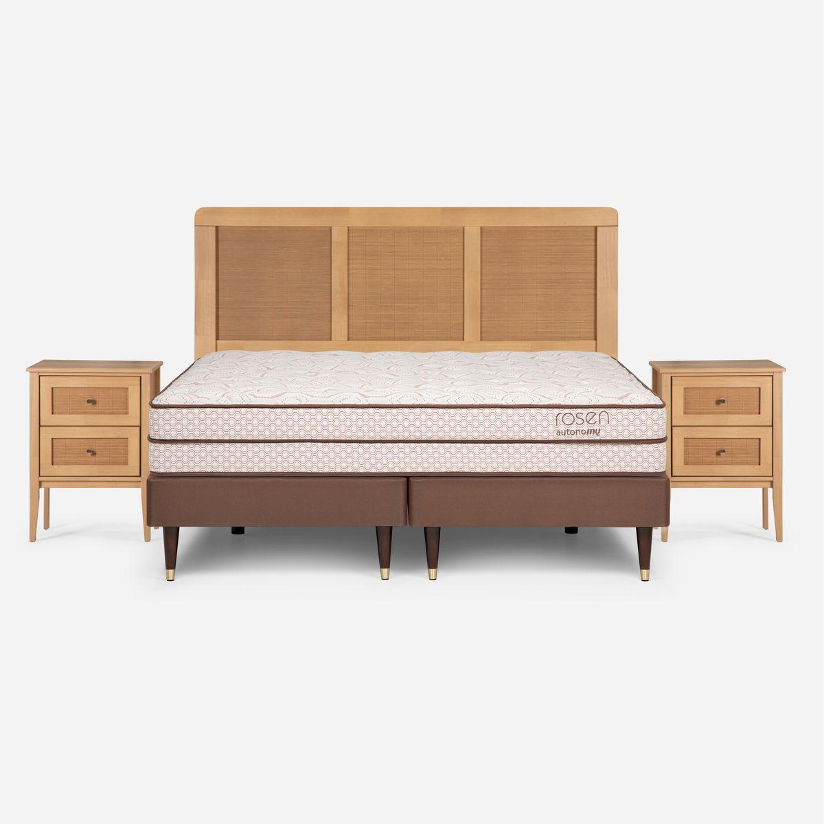Cama Europea Rosen Autonomy Land 2 Plazas + Muebles Charles-0
