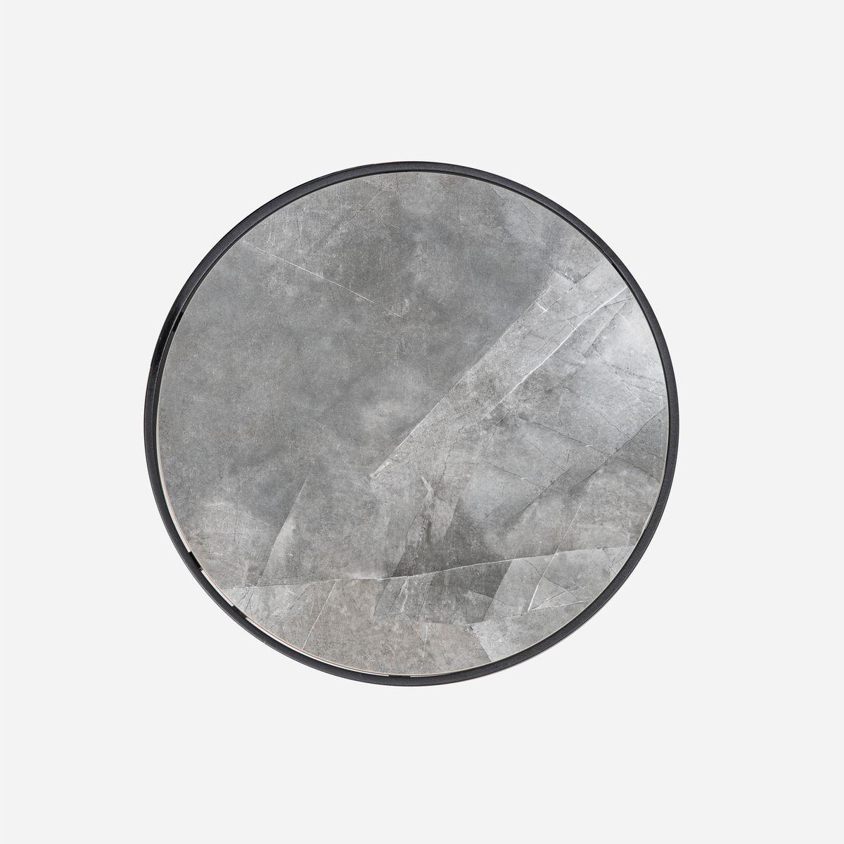 Mesa Lateral Rosen Urano 50 x 50 cm Gris Oscuro-2