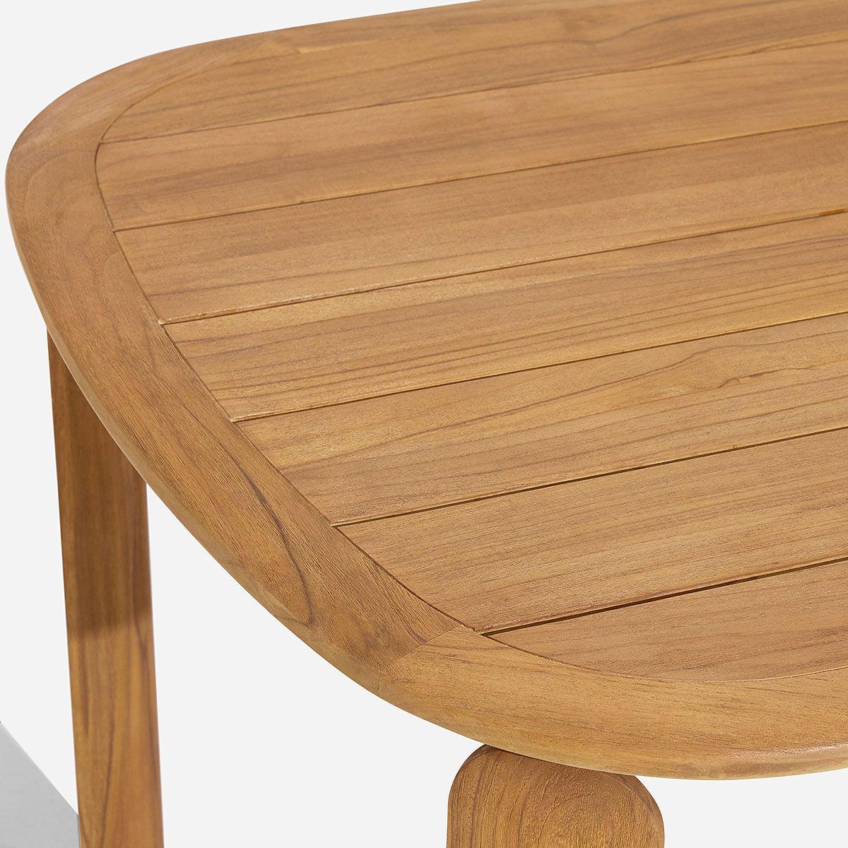 Juego Comedor de Terraza Medano 9 Piezas Natural/Blanco-3