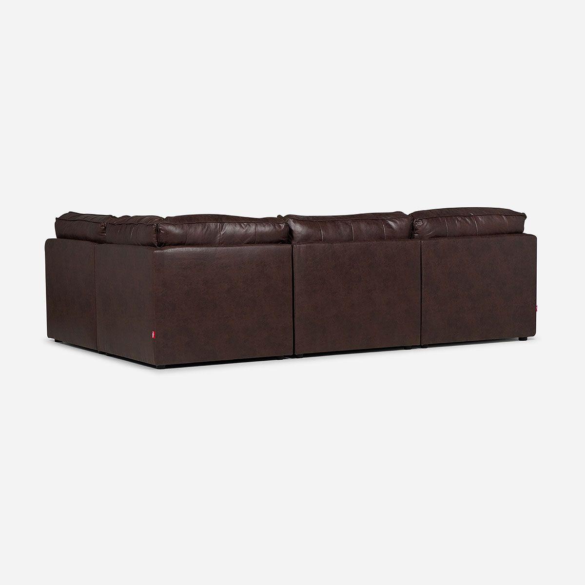Sofá Modular Rosen Charly Tela 4 Piezas Marrón-3
