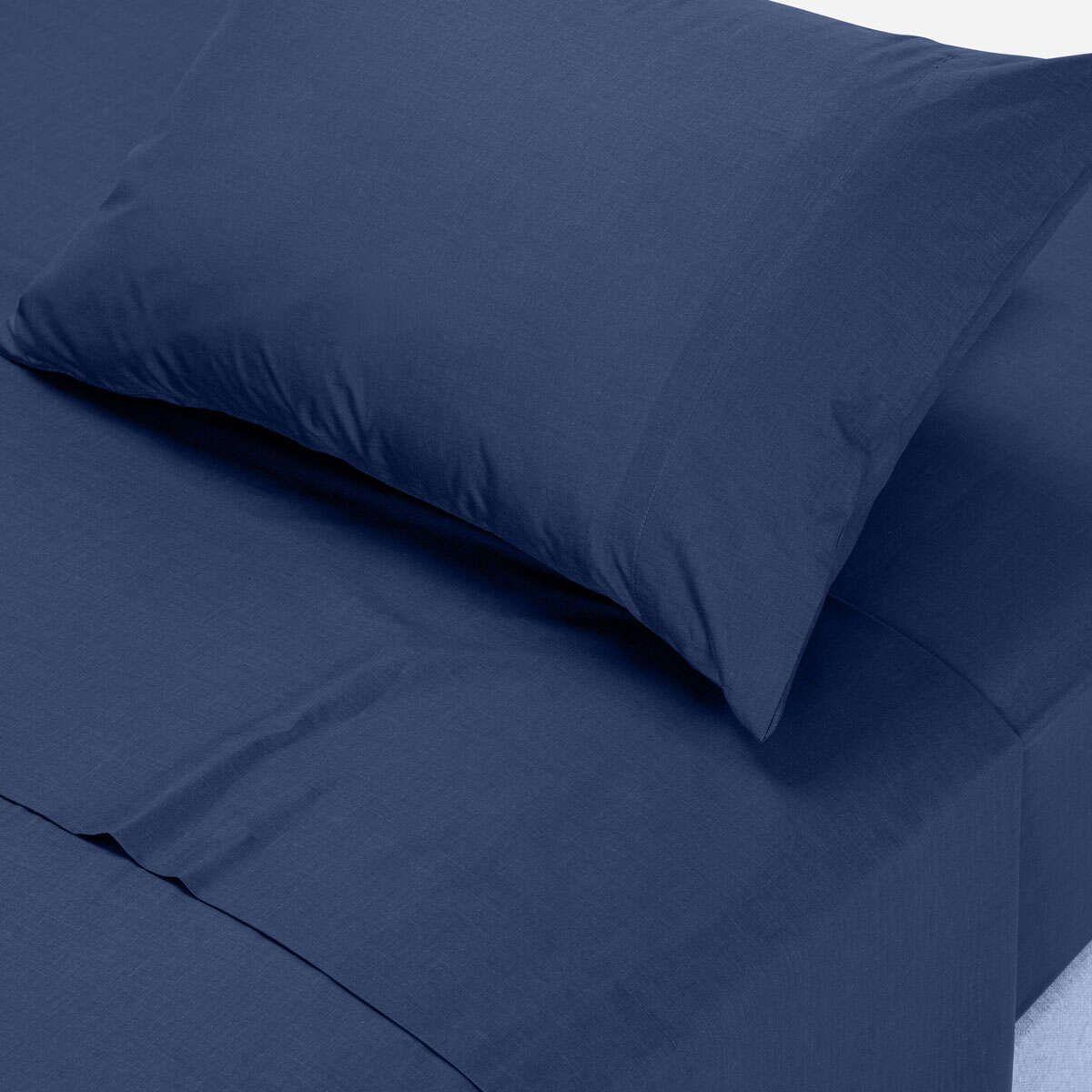 Sábana 144 Hilos Lisa Denim 1 Plaza-2