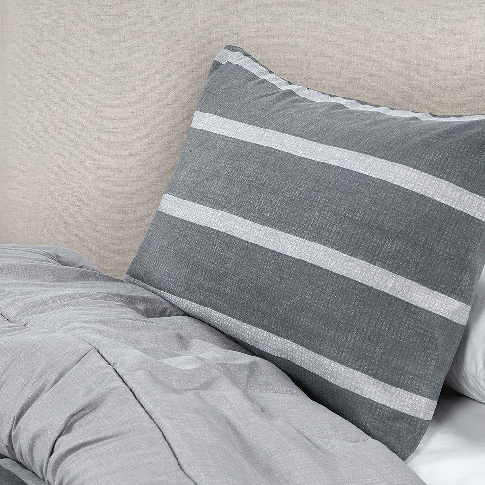 Plumón Reversible Soft Touch Alonso Gris 1,5 Plazas-3