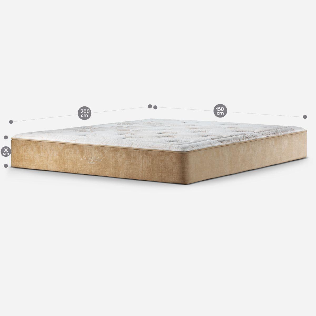 Colchón Rosen Somnus 2 Plazas 150 X 200 Cm Nougat-1