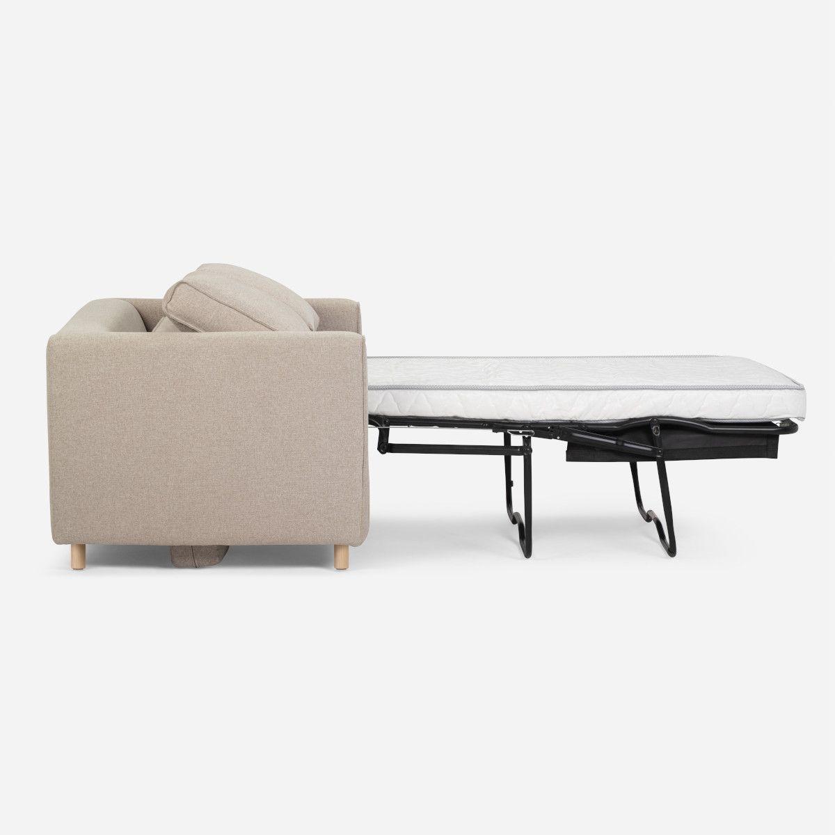 Sofa Cama Rosen Lido 1,5 Cuerpos Tela Latte-2