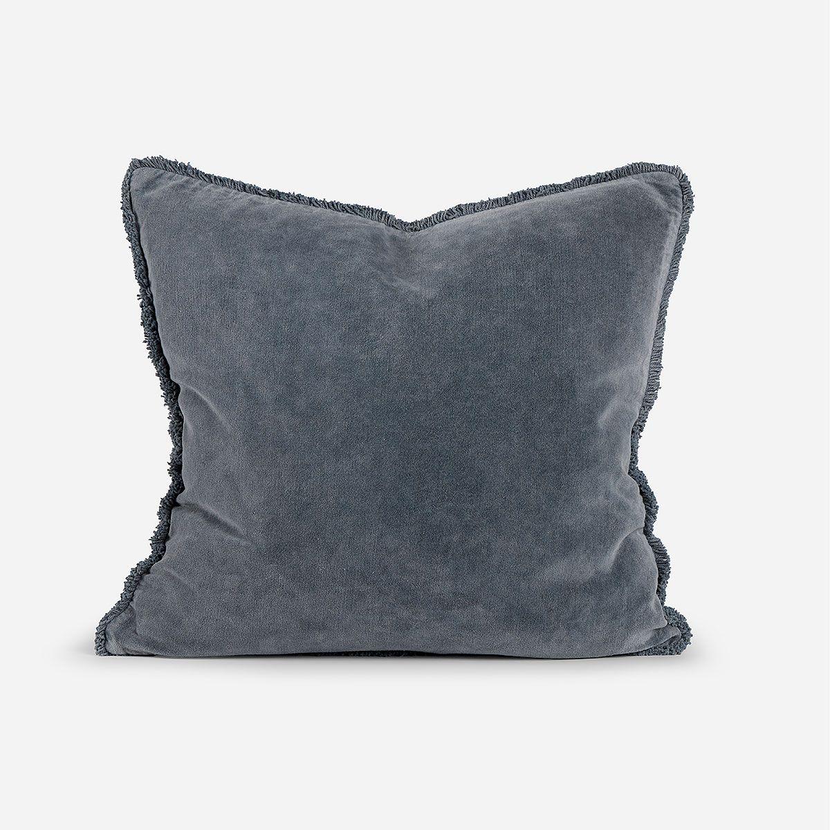 Funda de Cojín Velvet Flecos 50 x 50 cm Gris-0