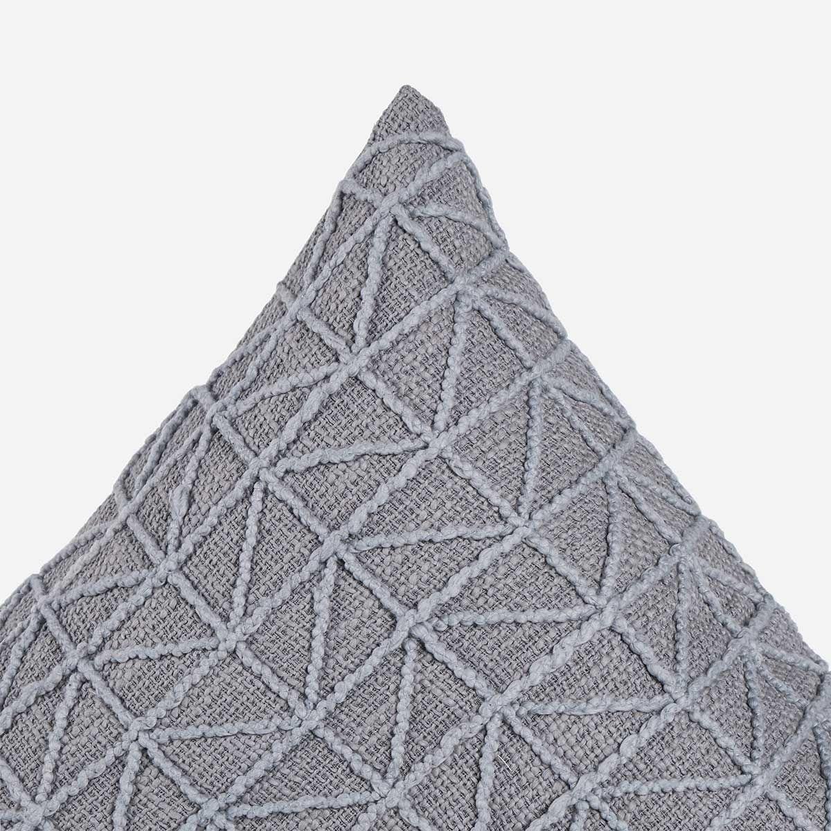 Funda de Cojín Algodón Paisley 50 x 50 cm Gris-2