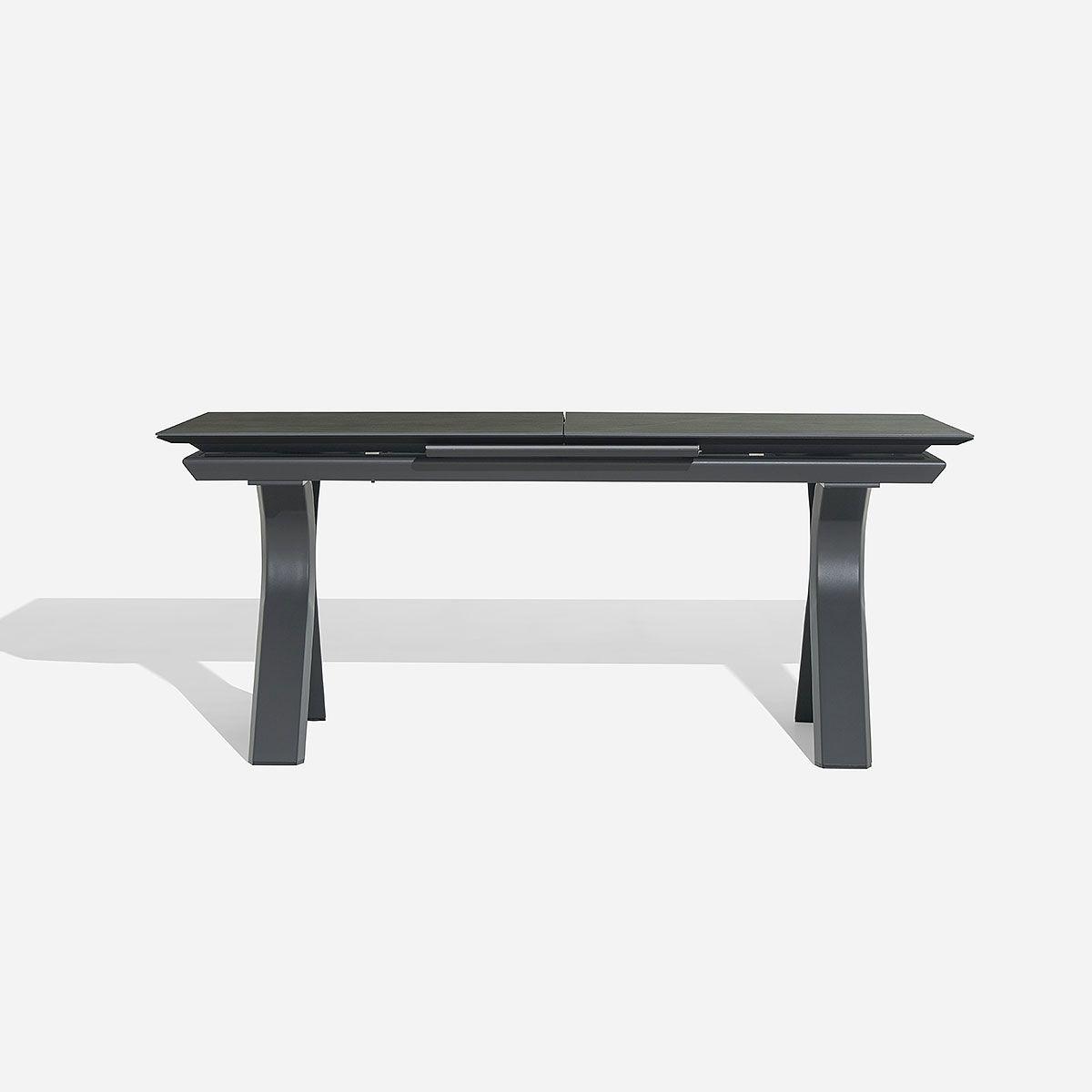 Mesa de Comedor de Terraza Albir 8 Personas Gris-2