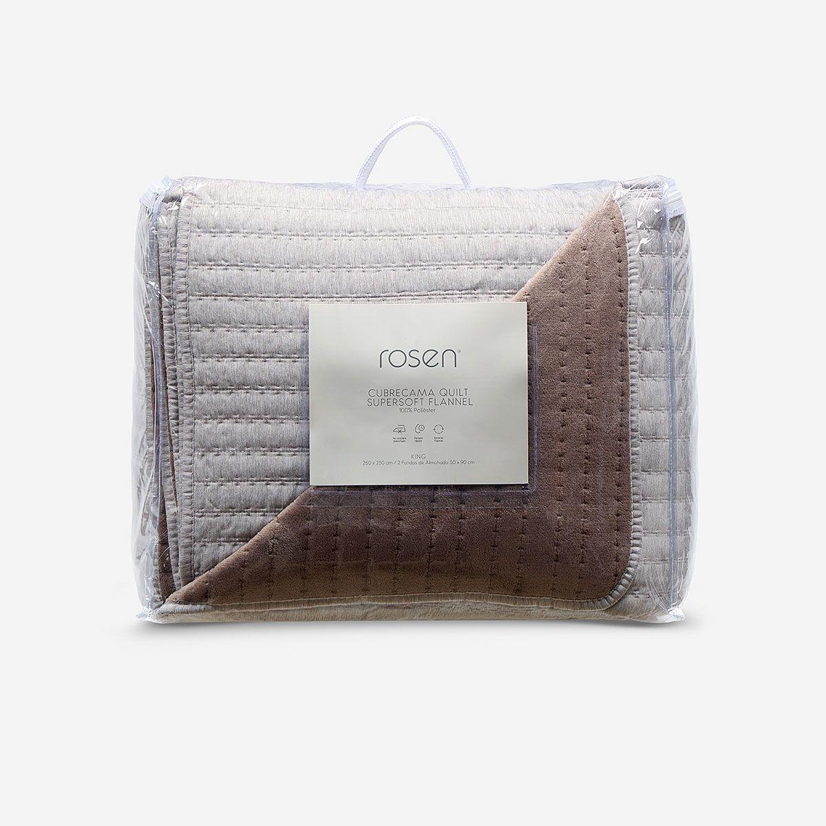 Cobertor Flannel Supersoft Mokka Super King-4