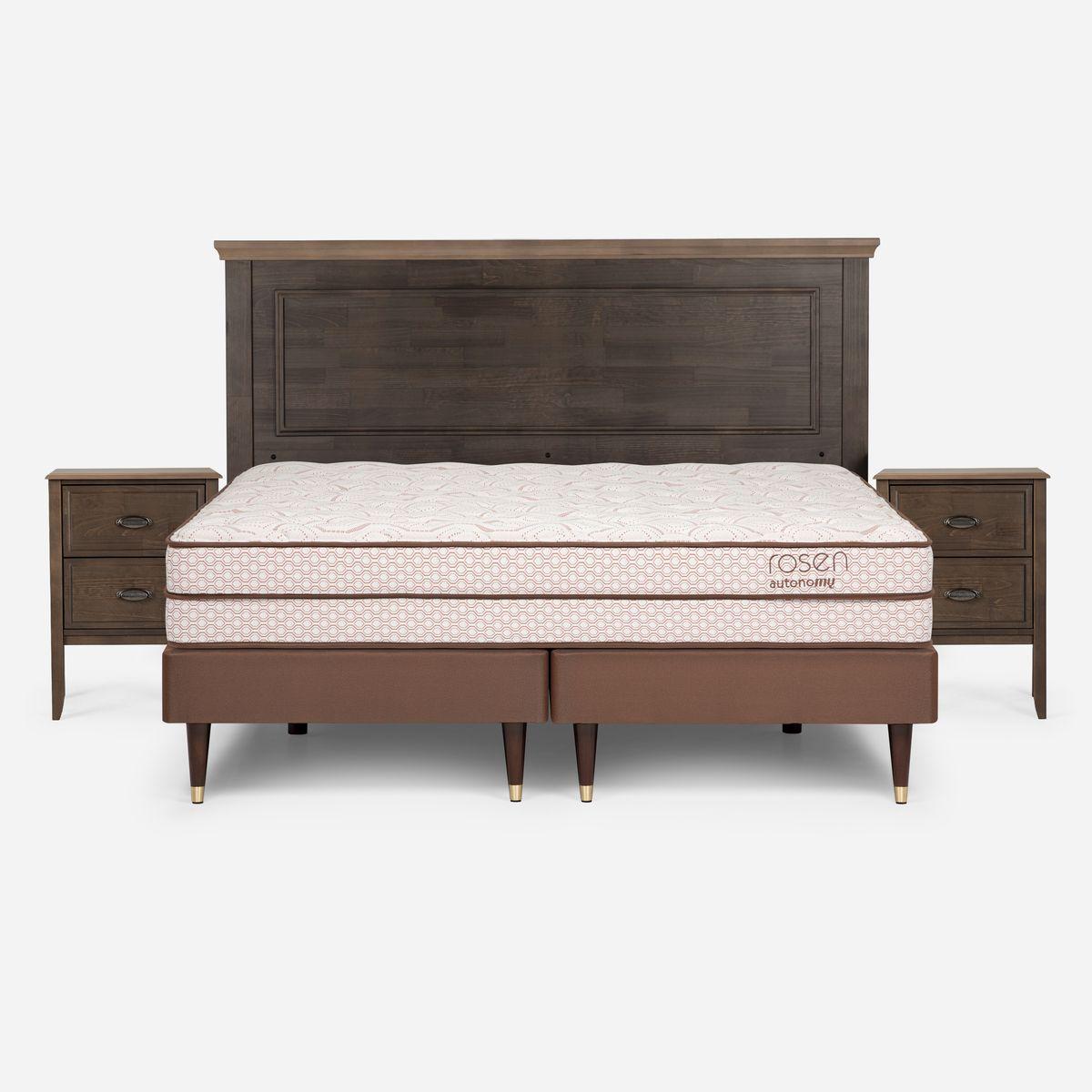 Cama Europea Rosen Autonomy Land 2 Plazas BD + Muebles Anna-0
