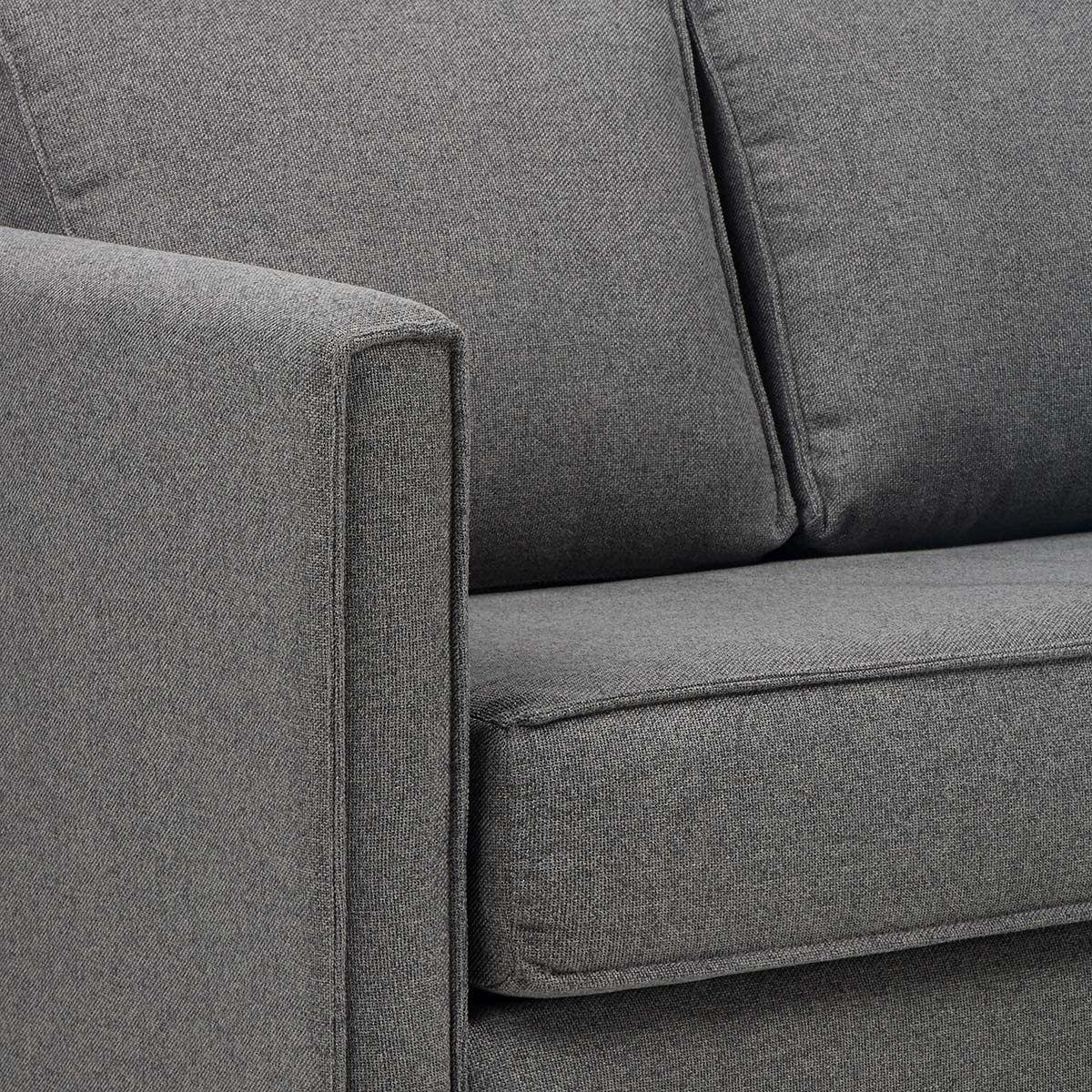 Sofá Cama Lido 1,5 Cuerpos Tela Gris-3